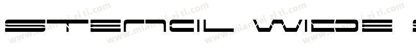 Stencil Wide Stenci字体转换